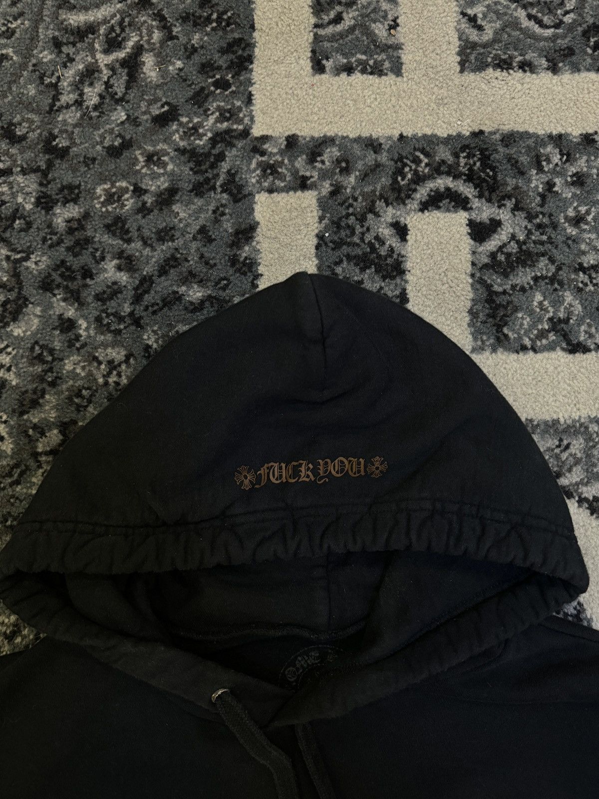 Chrome Hearts Chrome Hearts Vertical Logo FU Hood Hoodie Black/Brown Size US M / EU 48-50 / 2 - 4 Thumbnail