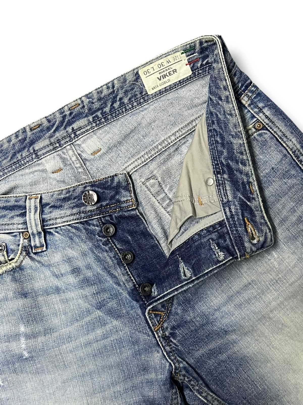 Diesel Vintage Diesel Viker Italy - Faded Wash, Distressed Denim Size US 32 / EU 48 - 10 Thumbnail