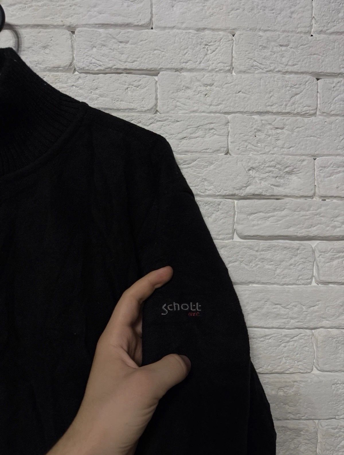 Schott Schott NYC Sherpa Bomber Jacket Full Zip Army Type Sz M Size US M / EU 48-50 / 2 - 5 Thumbnail