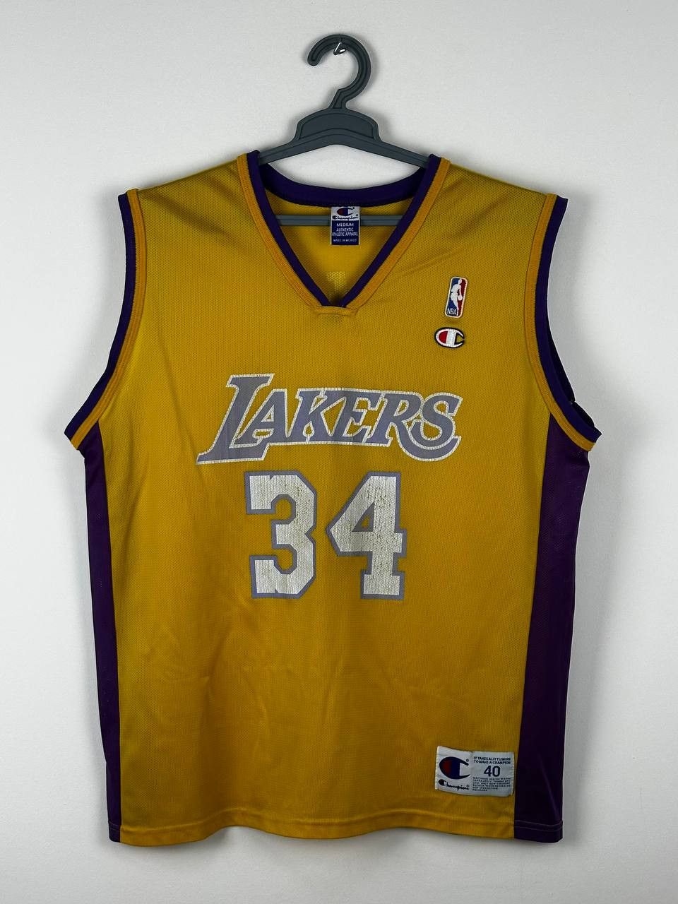 Champion × NBA LA Lakers NBA #34 O’Neal Vintage Champion Basketball Jersey Size US M / EU 48-50 / 2 - 1 Thumbnail