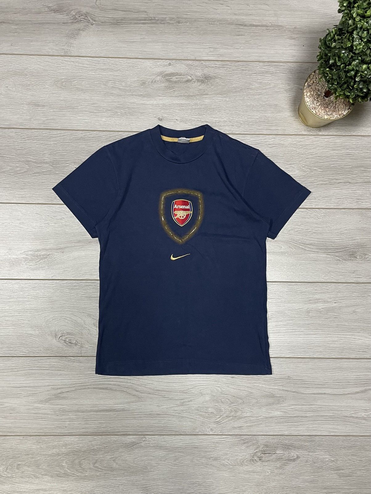 Nike 00s Vintage Nike Arsenal London Blokecore Soccer T-shirt Size US S / EU 44-46 / 1 - 1 Thumbnail