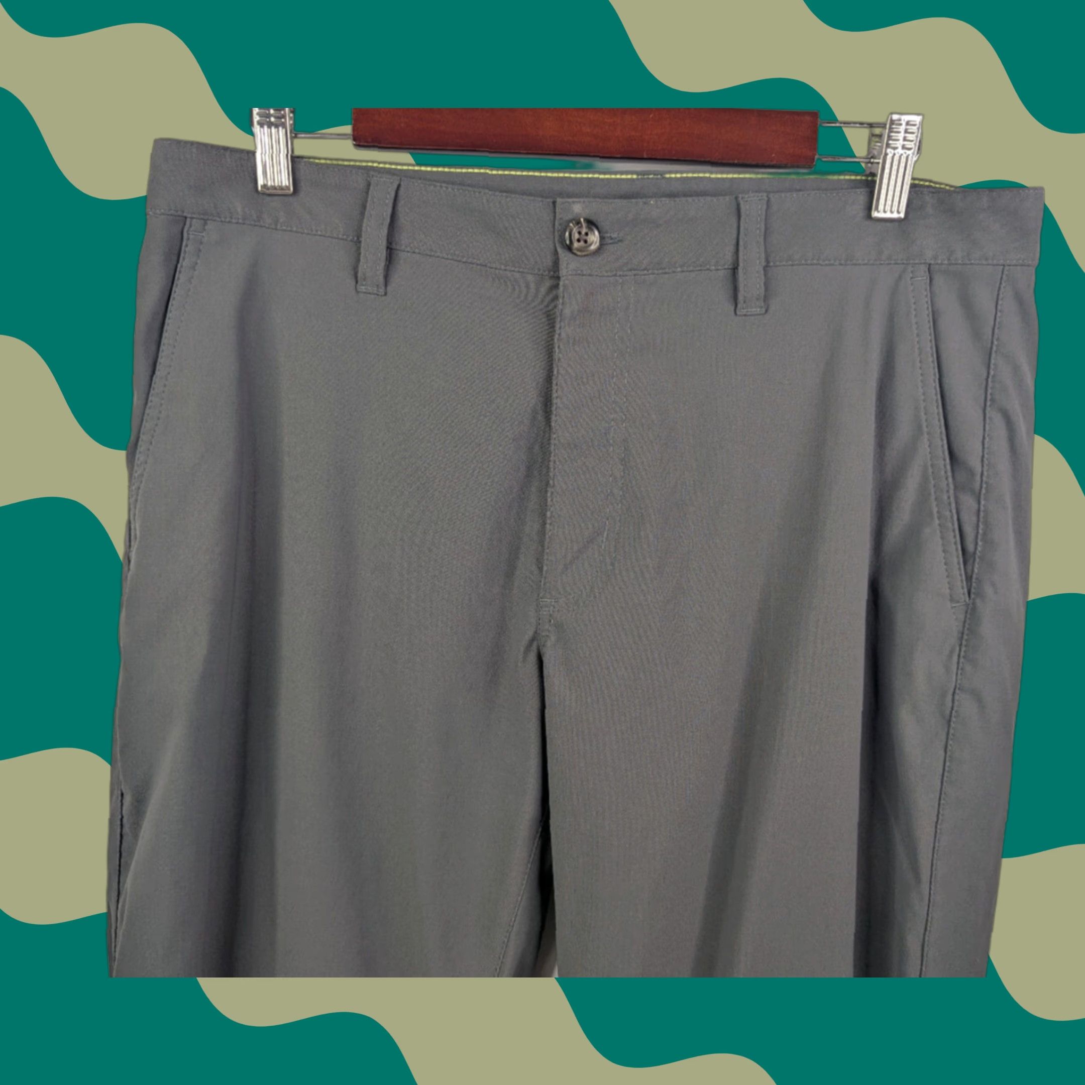 Eddie Bauer Eddie Bauer Chino Pants Mens 36 Regular Gray Nylon Spandex Flat Front Straight 30 Inseam 0391 Takeoff Hiking Outdoor Casual Vintage No Size US 36 / EU 52 - 1 Thumbnail
