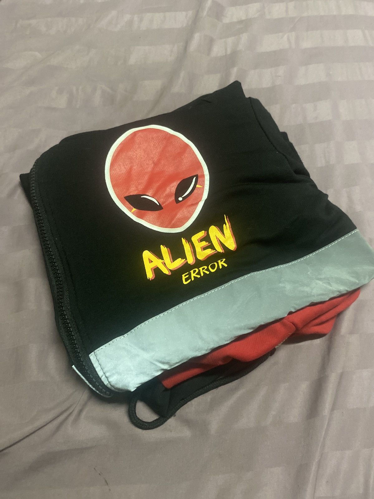 Other Red & Black Alien Error Reflective Zip-Up Hoodie Size US M / EU 48-50 / 2 - 5 Thumbnail