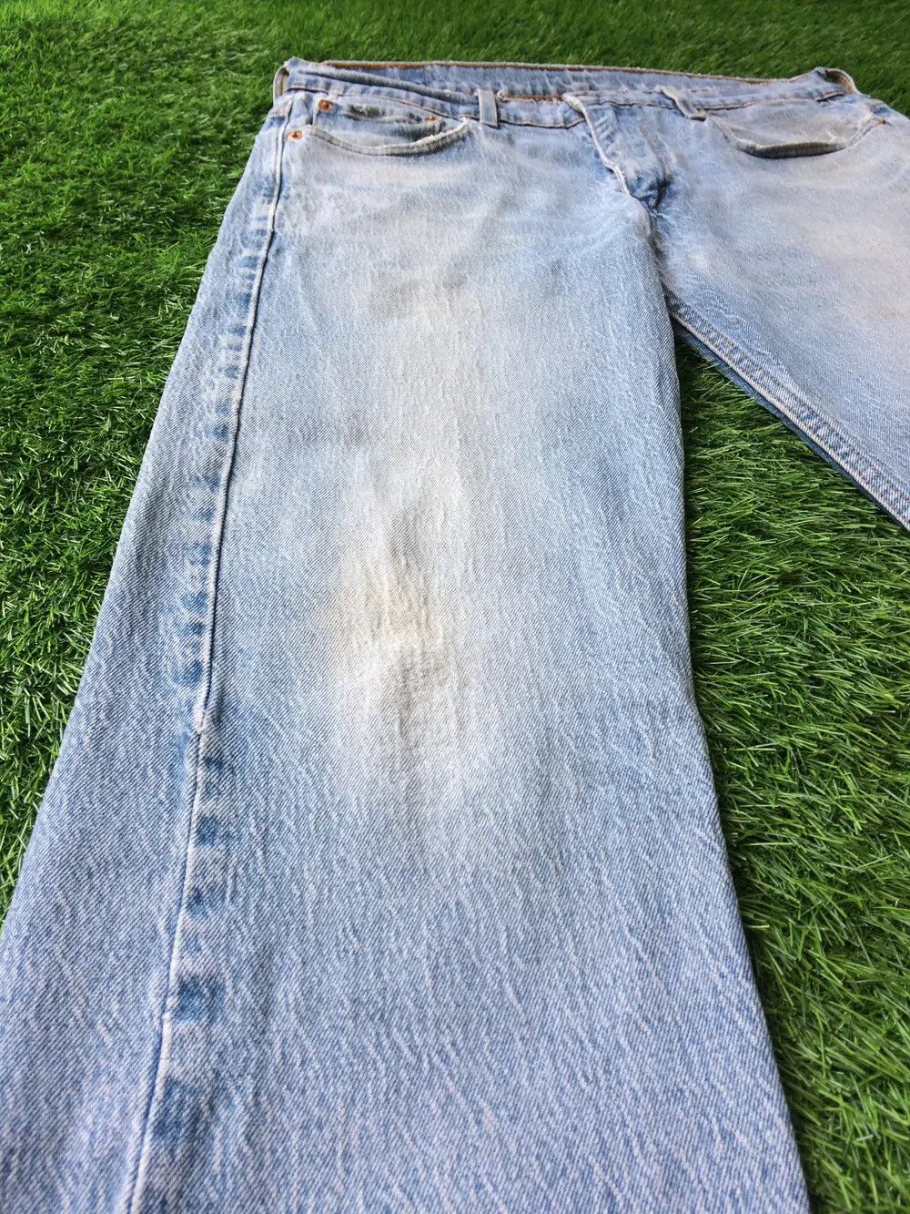 Levi's × Unsound Rags Distressed Light Wash Levis 569 Jeans D-760 Size US 31 - 9 Thumbnail