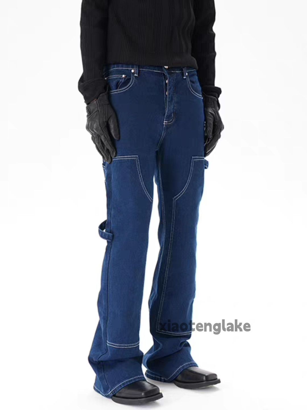 Jean zx Balenciaga alyx style punk grunge bootcut cargo jeans Size US 32 / EU 48 - 4 Thumbnail