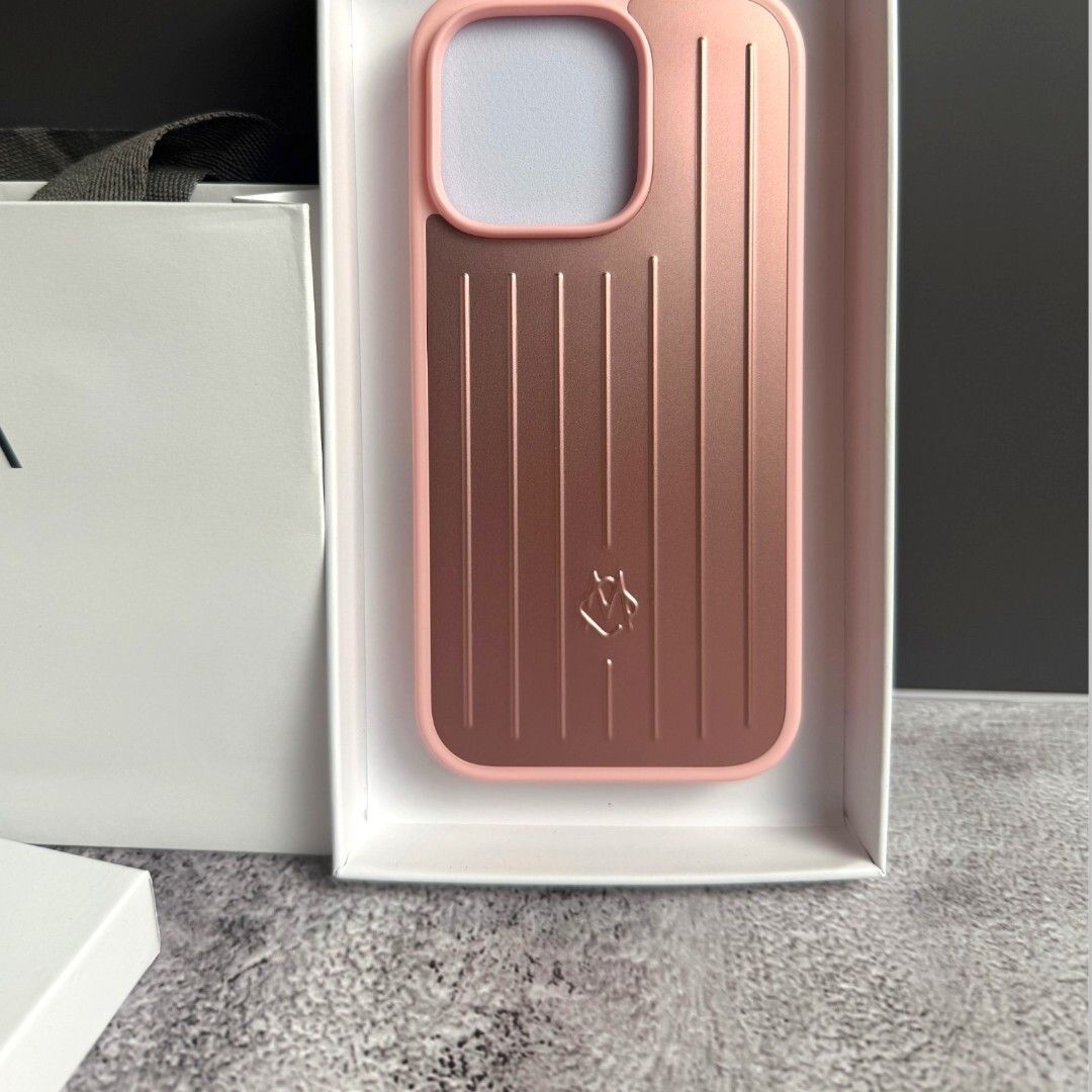 Rimowa Aluminum Metal Iphone 16 Pro Case Style In Pink, Men's — image 2 of 6
