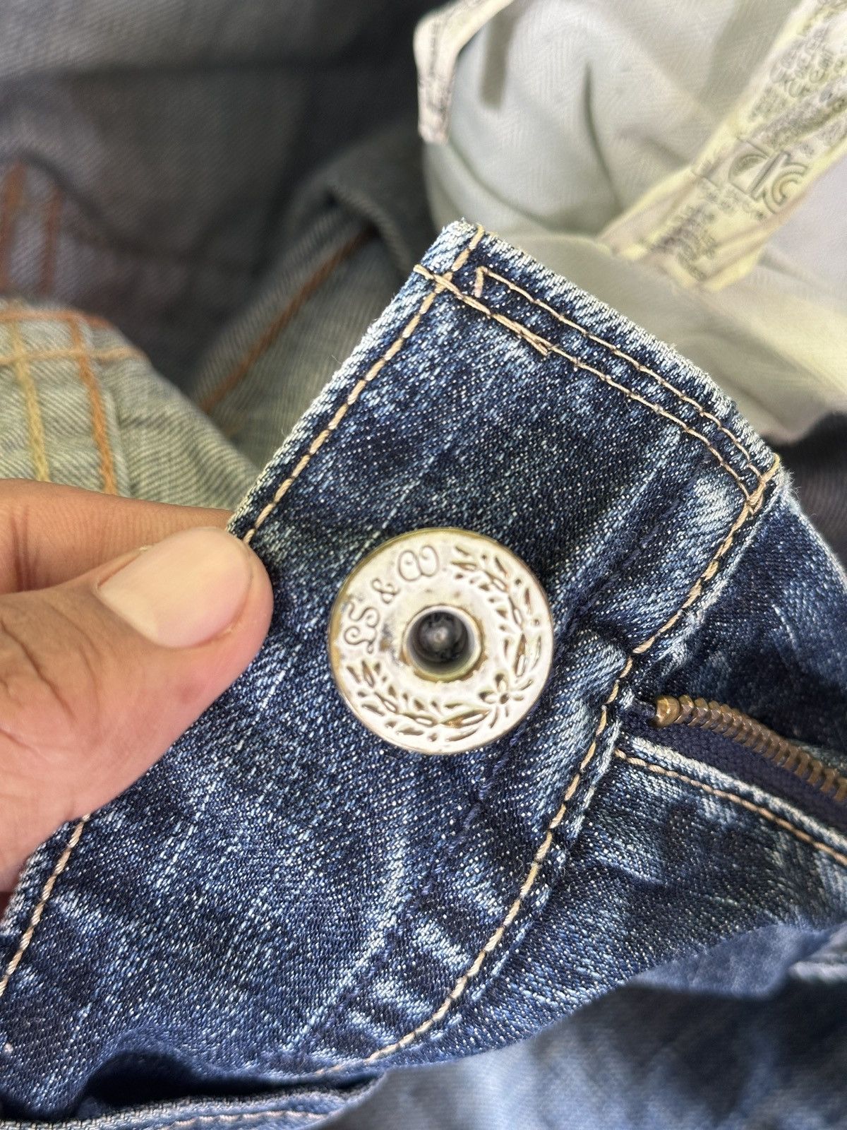 Levi's Vintage Clothing Levis 505 Slim Straight 💥🎌 Size US 36 / EU 52 - 7 Thumbnail