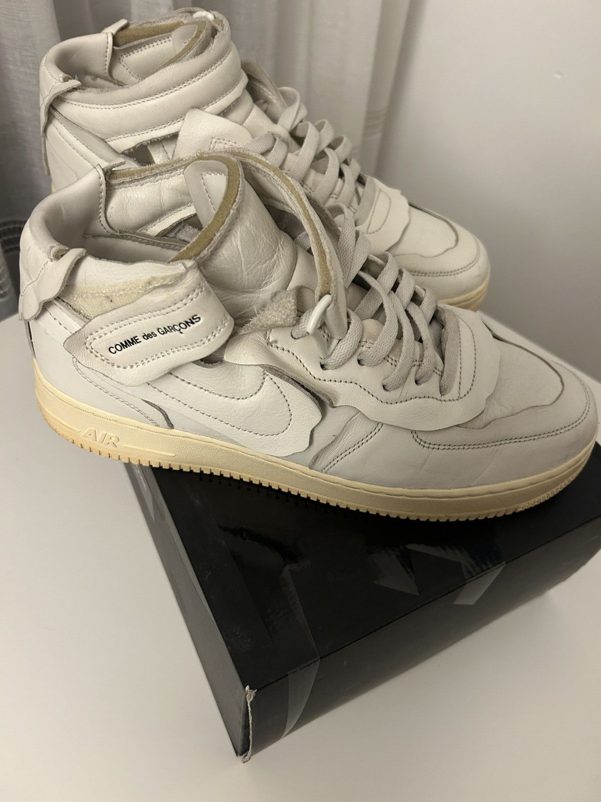 Comme des Garcons Homme Plus × Nike Nike AF1 Mid x CDG Homme Plus "Cut Off" White - US 11 Size US 11 / EU 44 - 3 Thumbnail