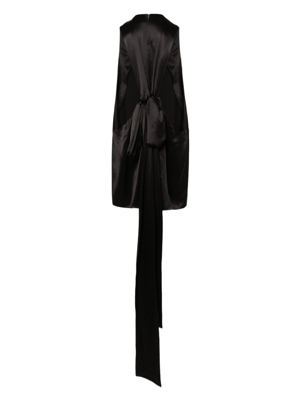 Saint Laurent Paris o1y0126 Silk Tank Top in Black Size M / US 6-8 / IT 42-44 - 2 Thumbnail