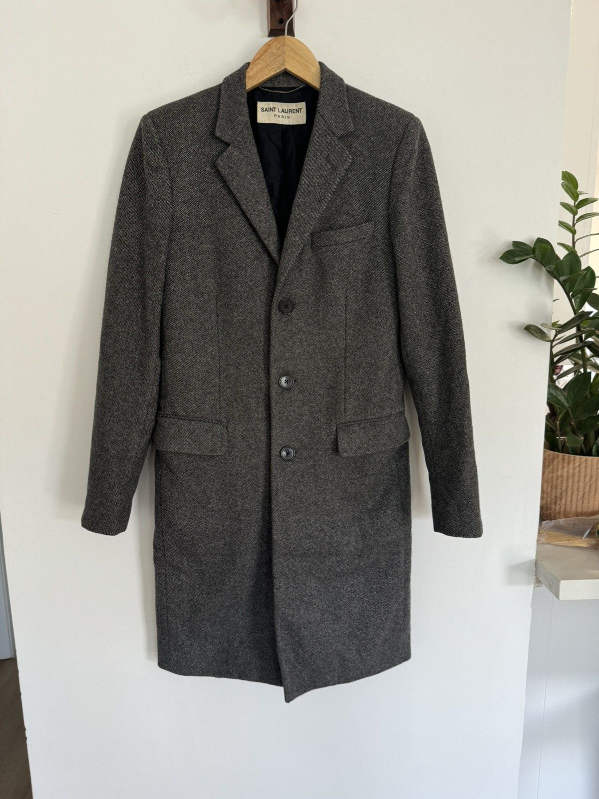 Saint Laurent Paris FW13 Cashmere Chesterfield Coat Size US S / EU 44-46 / 1 - 1 Thumbnail