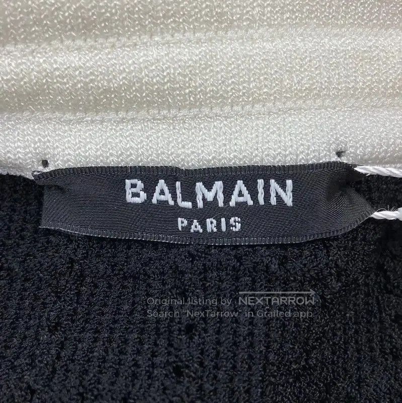 Balmain Balmain Black Knit Bodycon Skirt . Size 35" - 4 Thumbnail