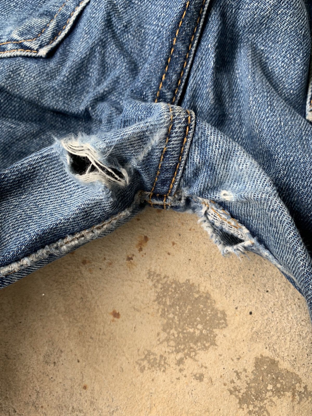 Japanese Brand × RESOLUTE Resolute lot 710 Selvedge Distressed Denim Size US 33 - 19 Thumbnail