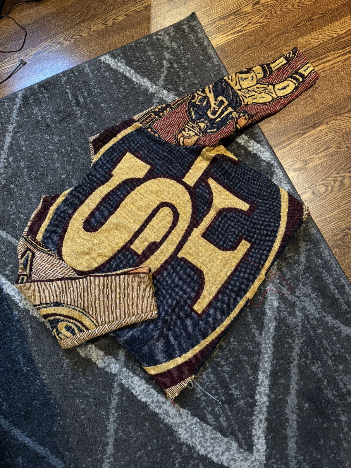 NFL 49ers Rough Knitted Sweater Size US M / EU 48-50 / 2 - 2 Thumbnail