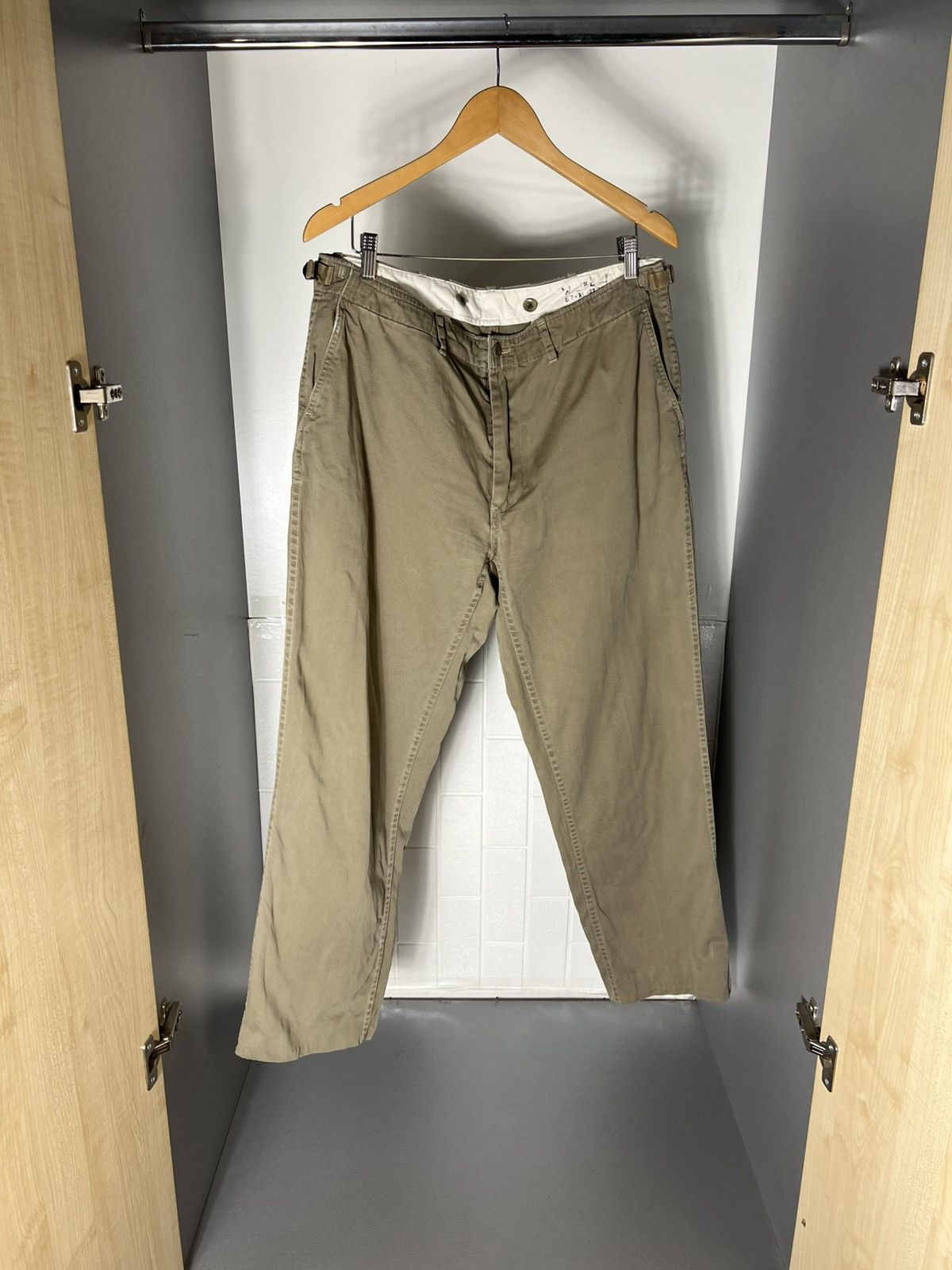 Polo Ralph Lauren VINTAGE POLO RALPH LAUREN MILITARY CHINO PANTS CASUAL 90s Size US 36 / EU 52 - 2 Thumbnail