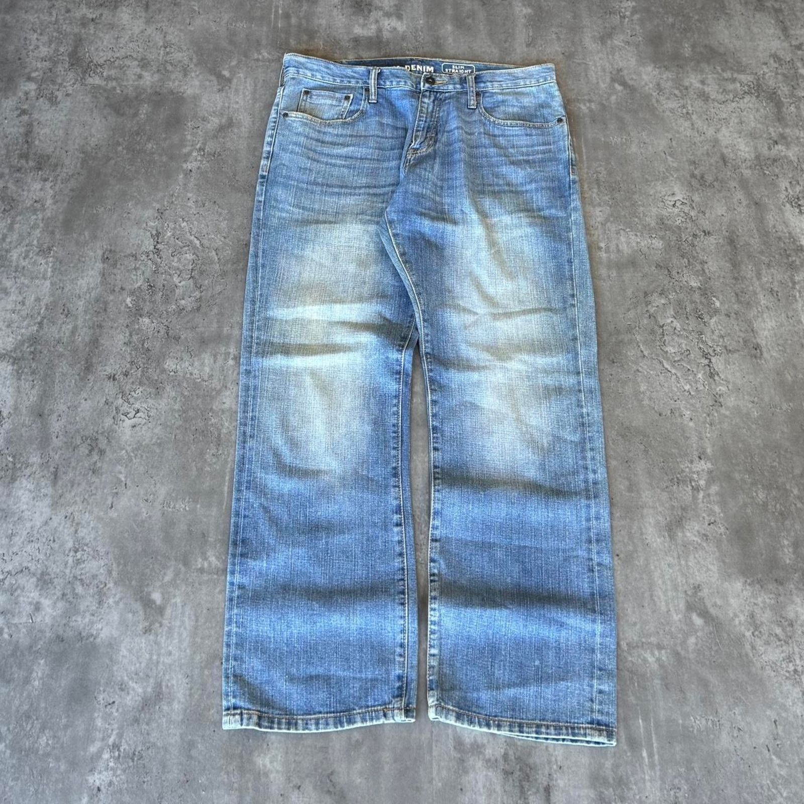 Vintage Old Navy Light Wash Premium Denim Jeans Size US 34 / EU 50 - 2 Thumbnail