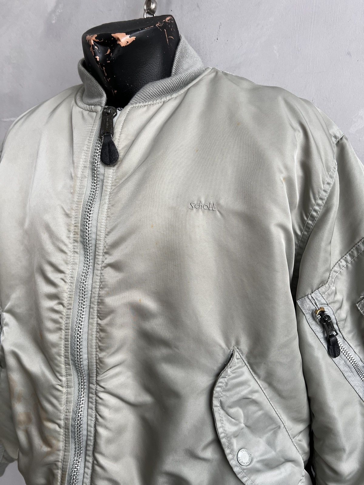 Schott Schott Vintage Bomber ma 1 Jacket Oversized cropped 90s Size US M / EU 48-50 / 2 - 3 Thumbnail