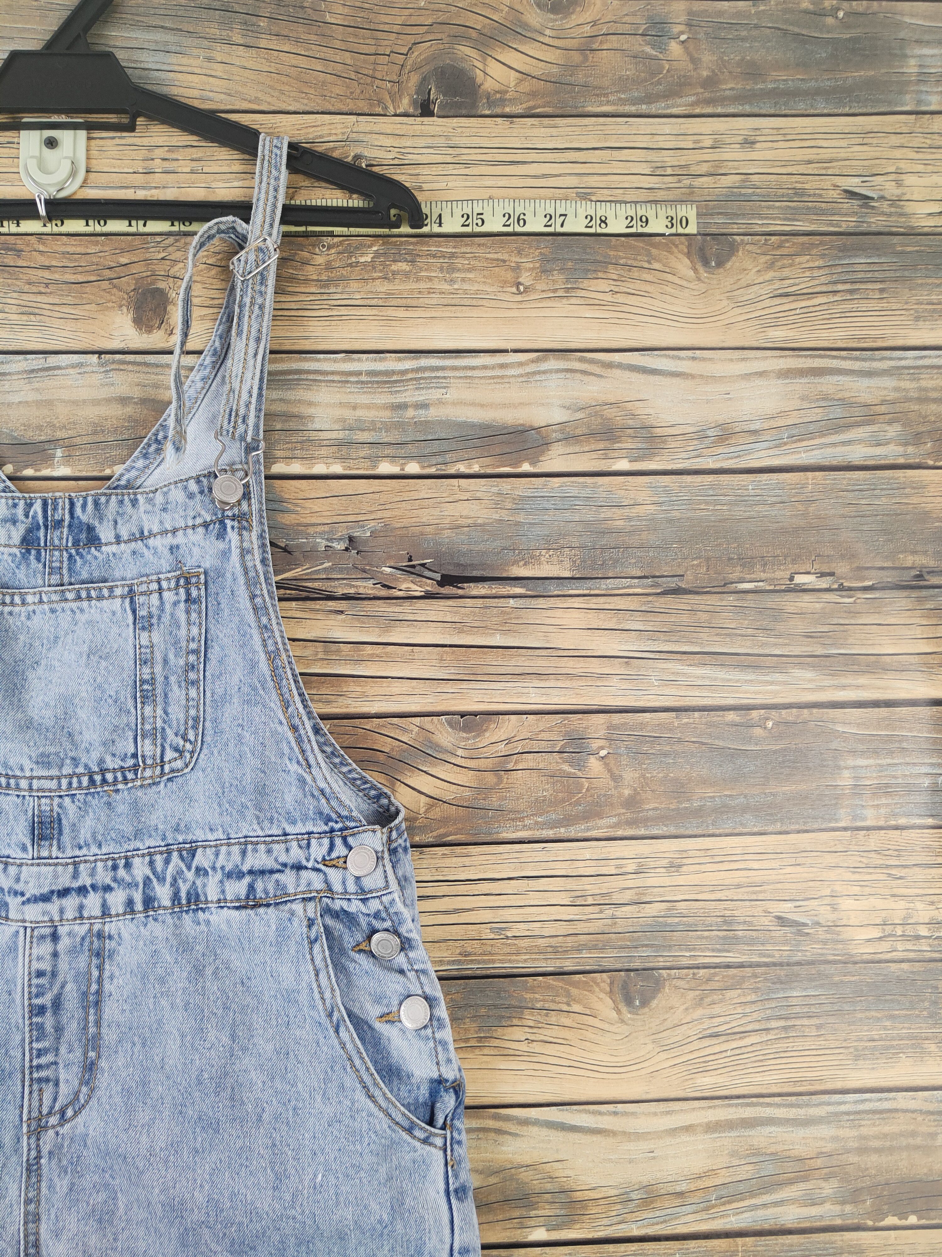 Japanese Brand × Vintage Streetwear Vintage Japan Brand Light Blue Denim Jumpsuits Size 34" / US 12 / IT 48 - 4 Thumbnail
