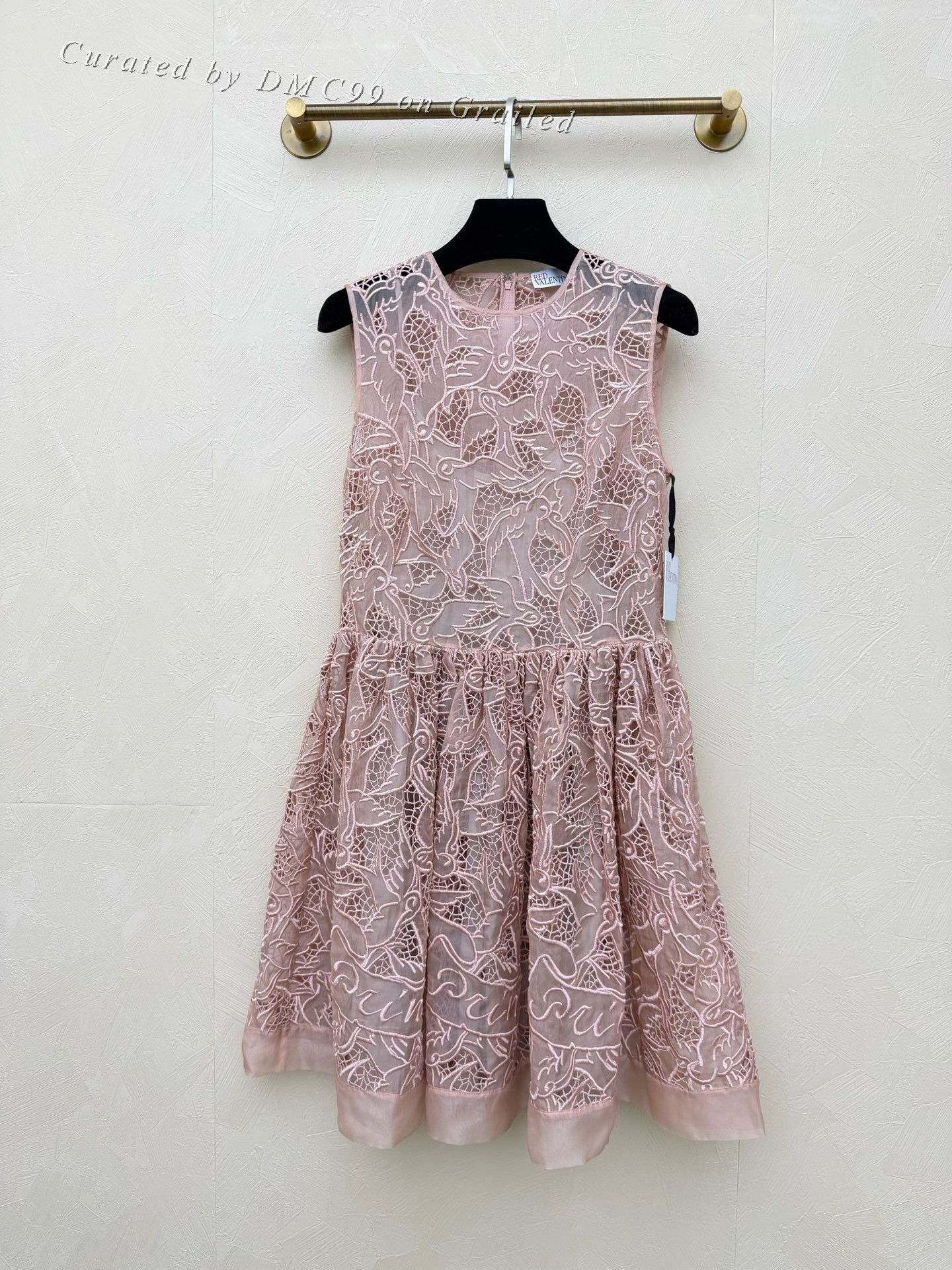 Valentino Valentino Lace Embroidery Silk Dress Size S / US 4 / IT 40 - 1 Thumbnail