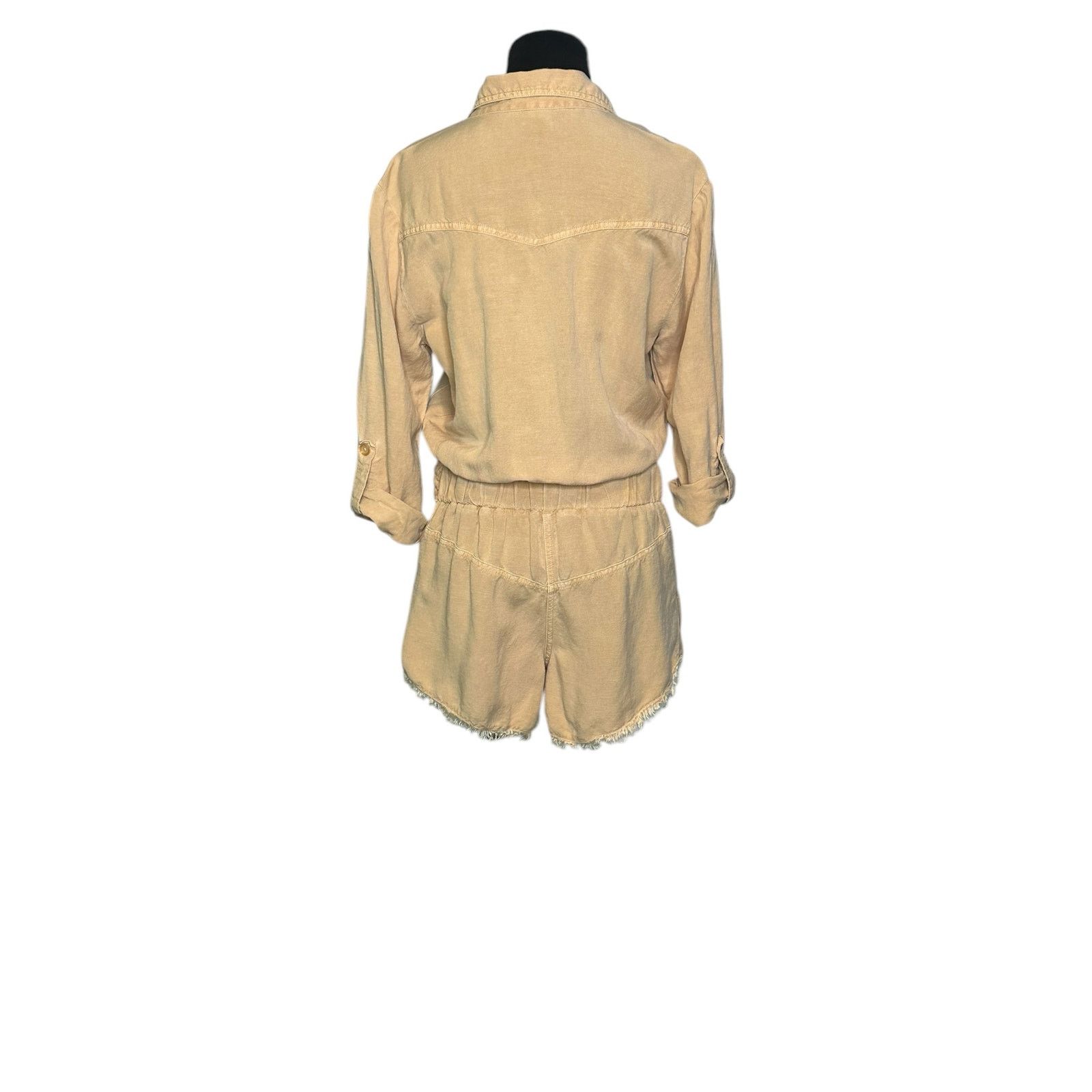 Young Fabulous & Broke YFB River Camel Pigment Linen Romper size XS Size 27" / US 4 / IT 40 - 12 Thumbnail