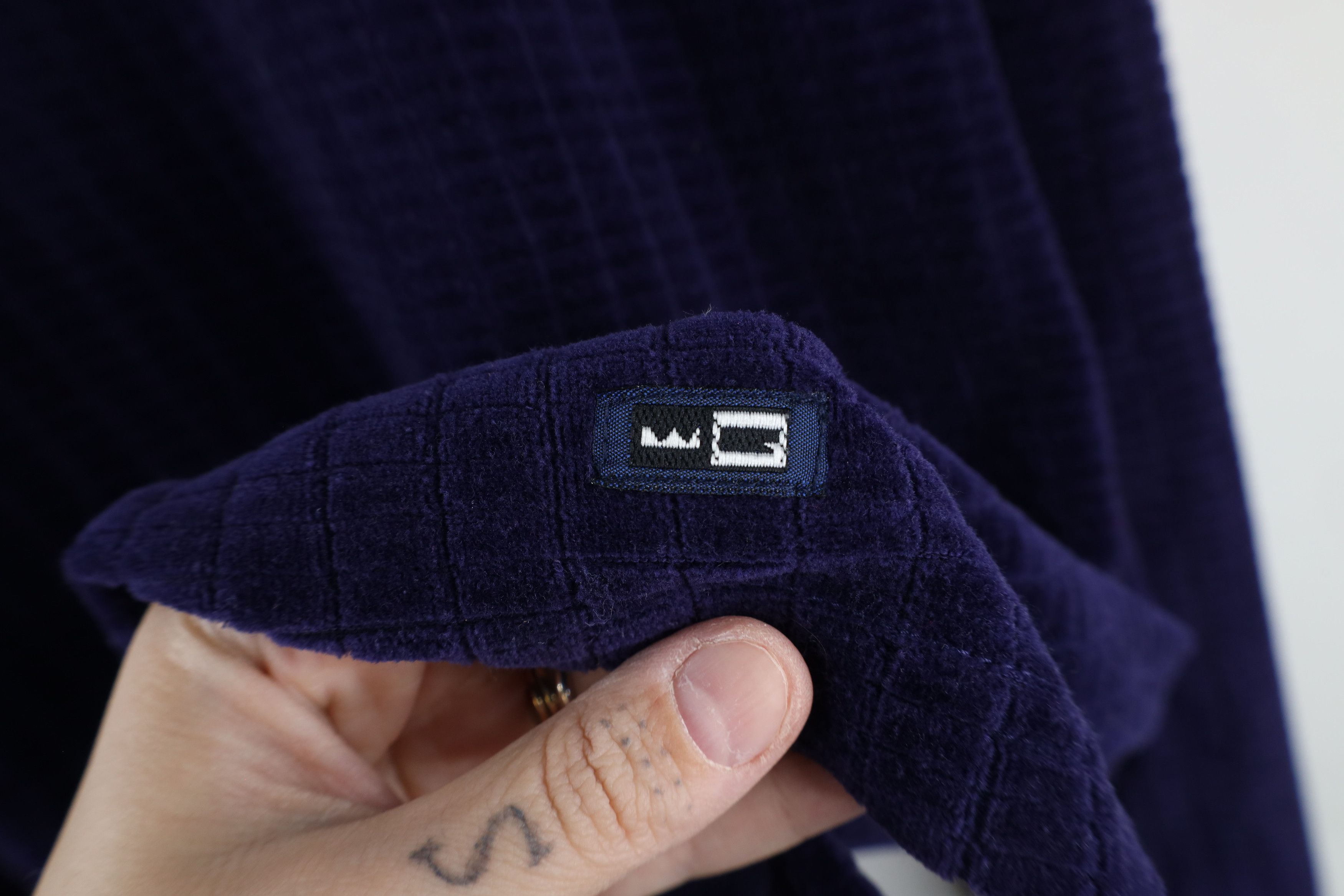 Vintage Vintage 90s Streetwear Velour Half Zip Pullover Polo Shirt Size US M / EU 48-50 / 2 - 4 Thumbnail