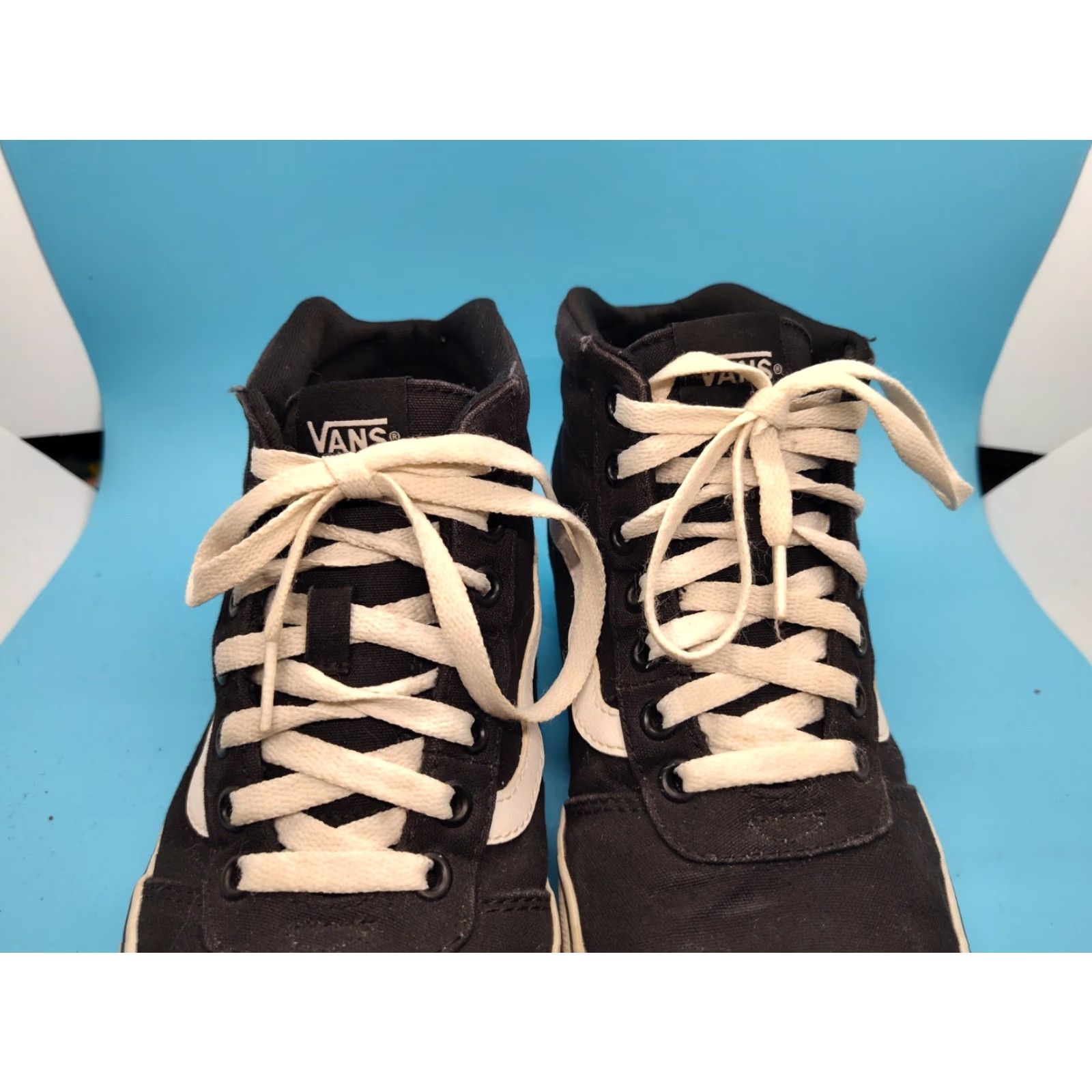 Vans VANS Sk8 Hi Top Sneakers Black White Suede Canvas Athletic Women’s Size 8 Size M / US 6-8 / IT 42-44 - 4 Thumbnail