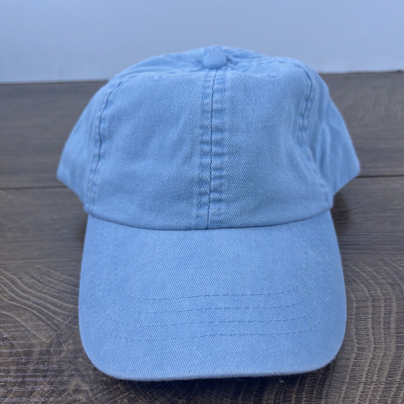 Other Plain Light Blue Hat Blue Adjustable Hat Blue Adult Size Hat Size ONE SIZE - 3 Thumbnail