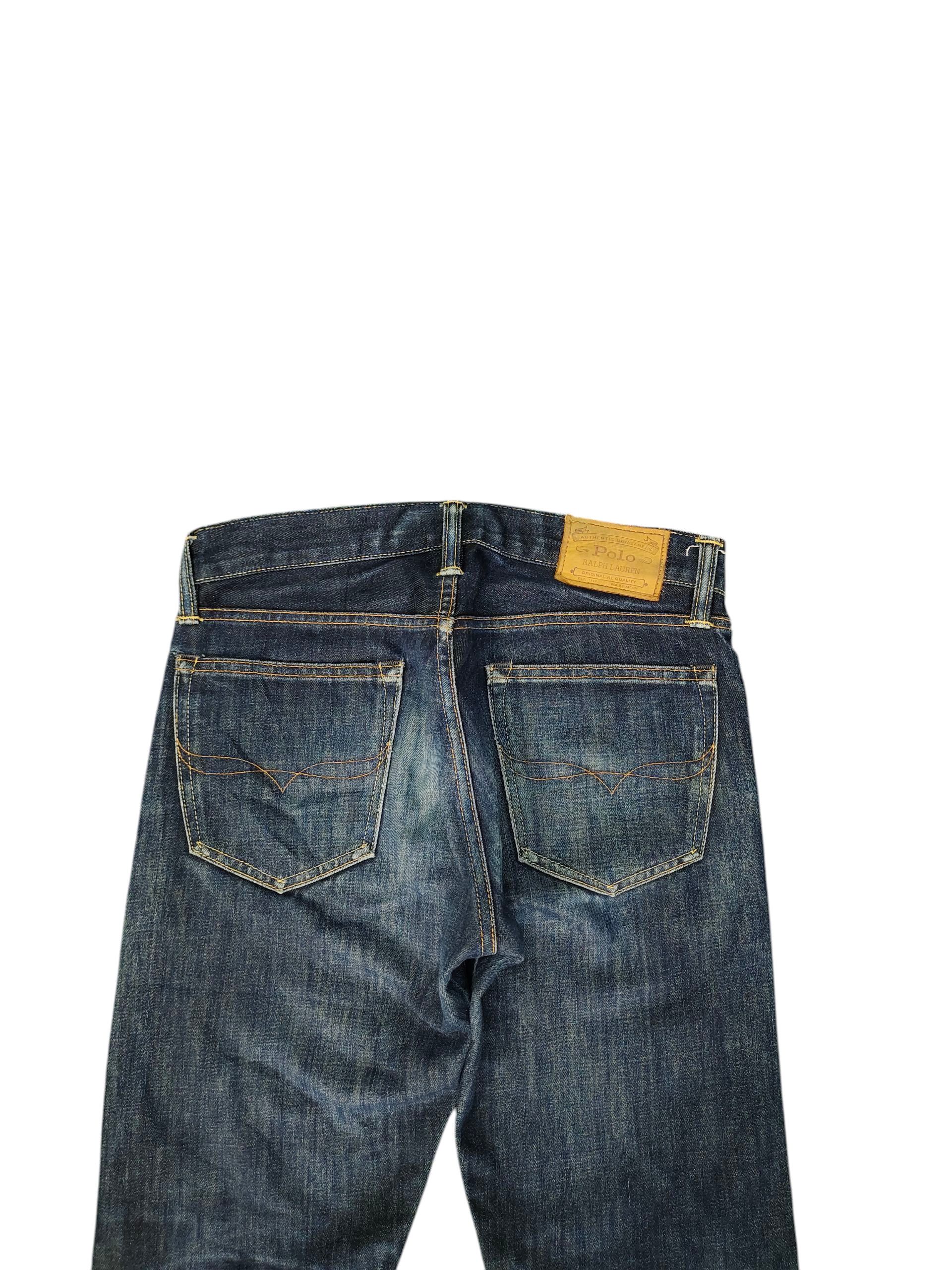 Polo Ralph Lauren Vintage Polo Ralph Lauren Varick Slim Straight Distress Jean Size US 31 - 9 Thumbnail