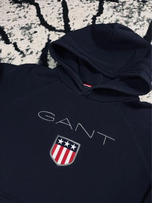 Gant Gant XS navy blue logo hoodie Size XS / US 0-2 / IT 36-38 - 3 Thumbnail