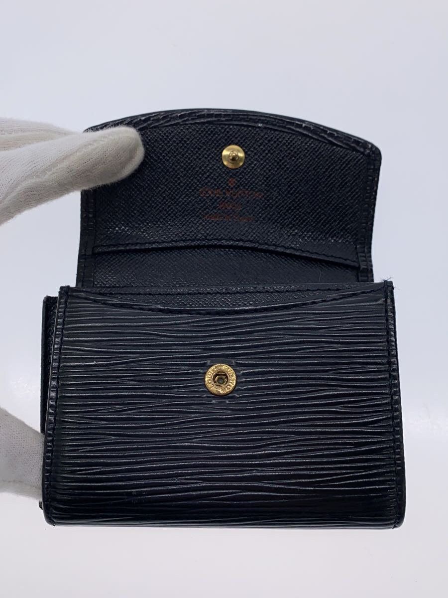 Louis Vuitton Louis Vuitton Epi Porte Monet Saenpur Plain Black Size ONE SIZE - 4 Thumbnail