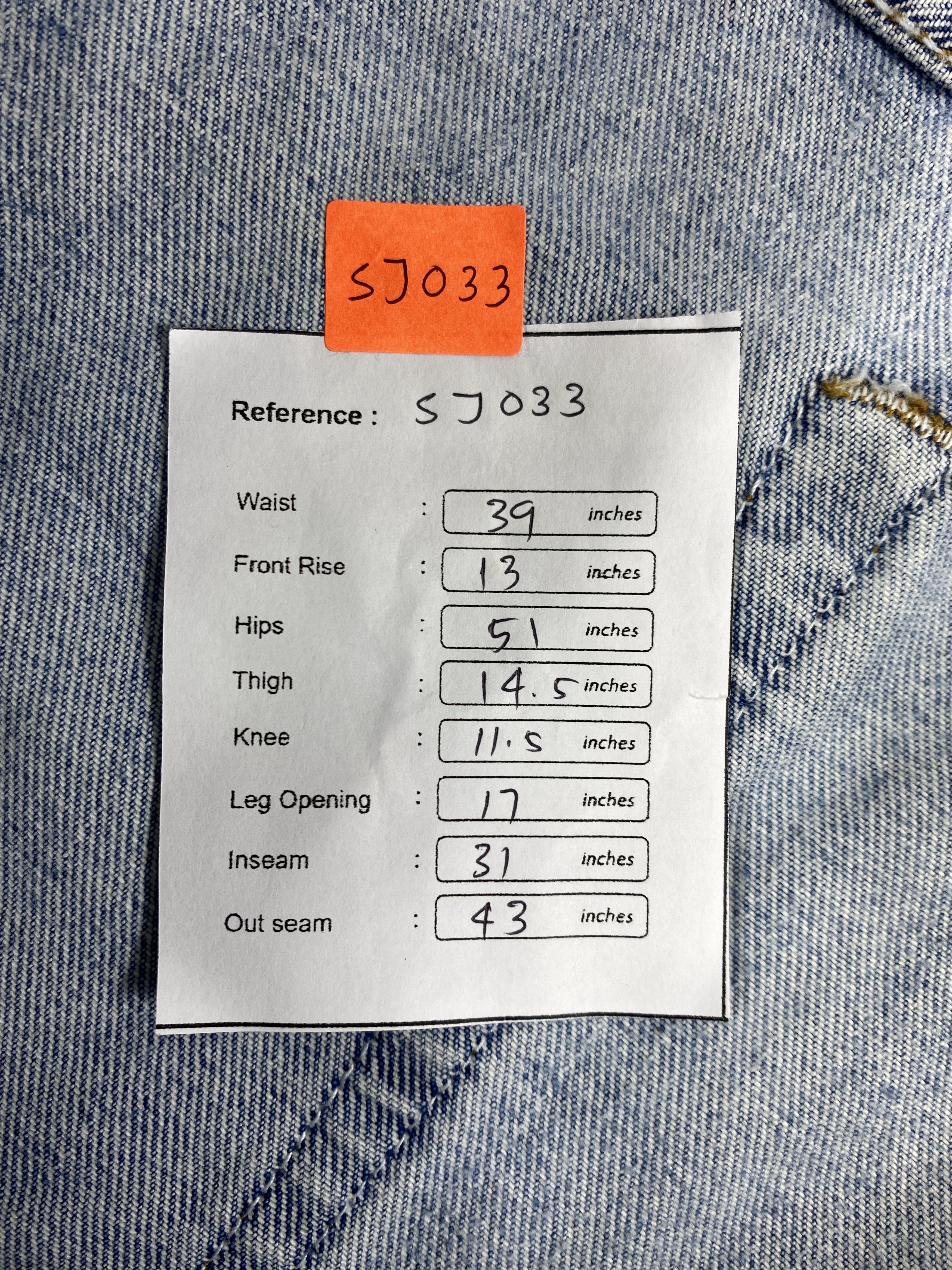 Levi's Mid Blue Vintage Levi's 550 Jeans 39x31 Denim -SJ033 Size US 39 - 8 Thumbnail