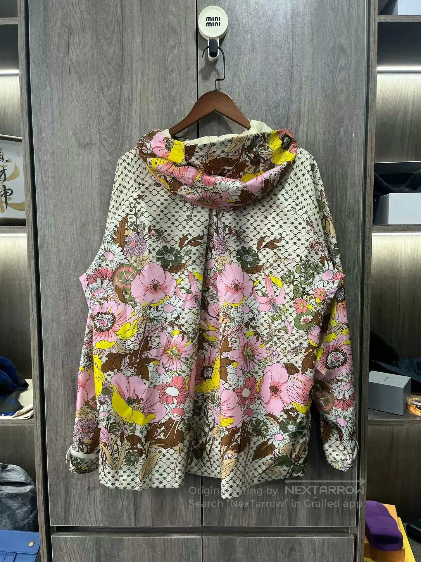 Gucci floral gucci logo zip-up jacket. Size L / US 10 / IT 46 - 6 Thumbnail