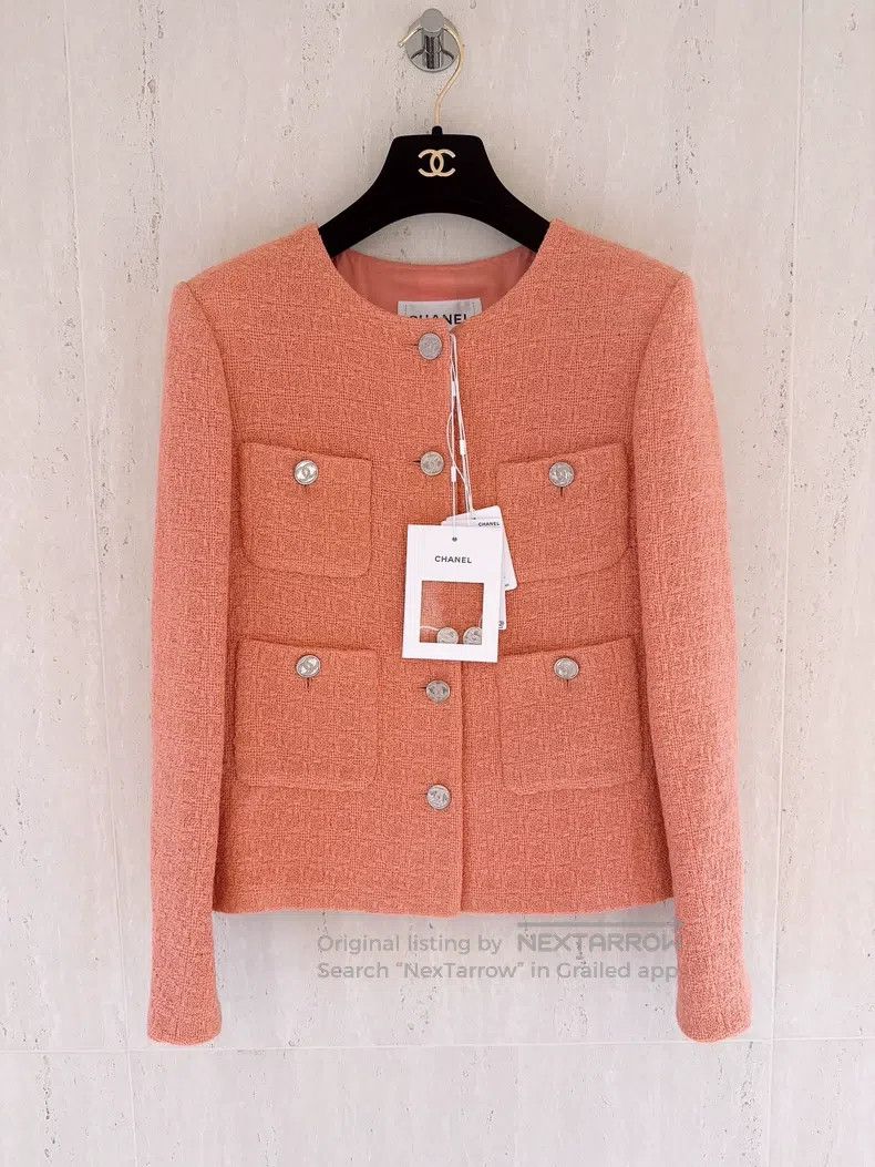 Chanel Chanel 21B Autumn and Winter Preview Salmon Four-pocket Ja Size XXS / US 00 / IT 34 - 1 Thumbnail