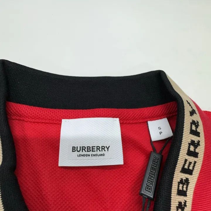 Burberry Burberry Burberry Red Cotton Polo Shirt for Men-2507 Size US S / EU 44-46 / 1 - 8 Thumbnail