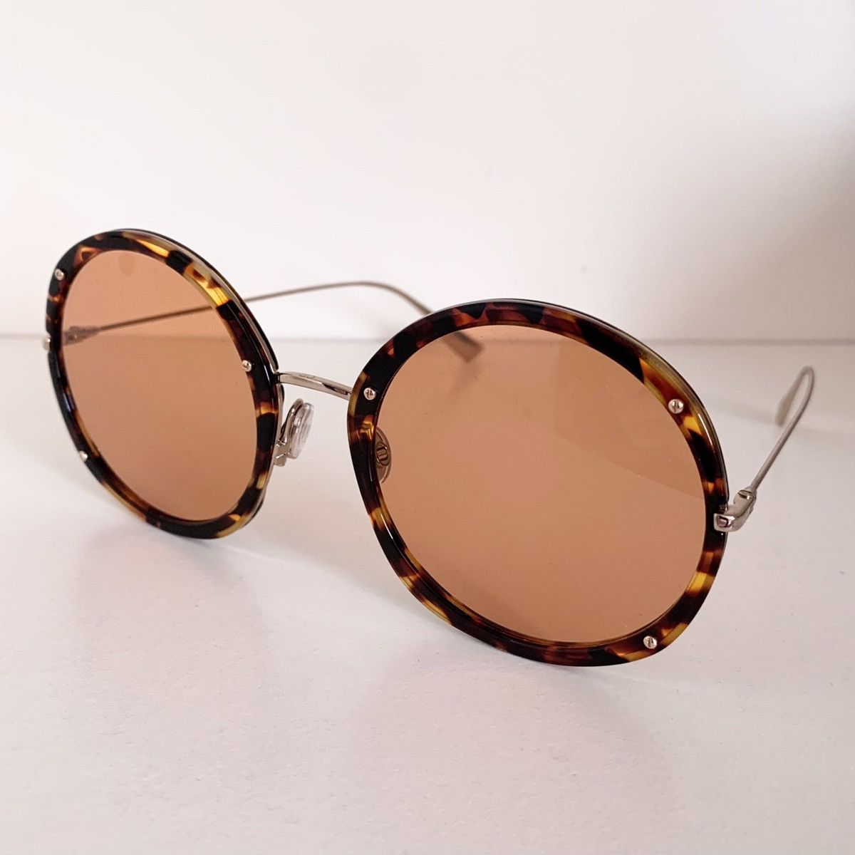 Dior Dior large round amber sunglasses Size ONE SIZE - 11 Thumbnail