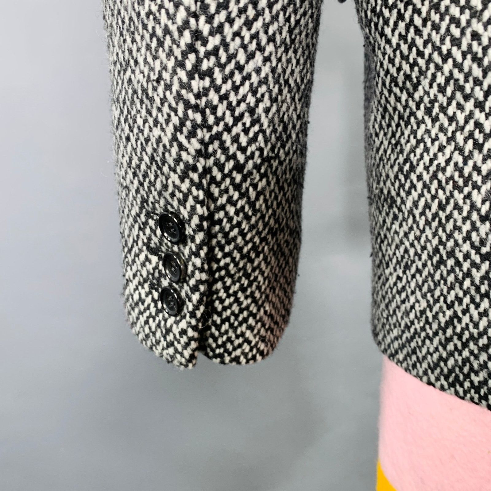 Comme des Garcons Homme Plus COMME des GARCONS HOMME PLUS Size M Black White Tweed Jacket Size US M / EU 48-50 / 2 - 4 Thumbnail