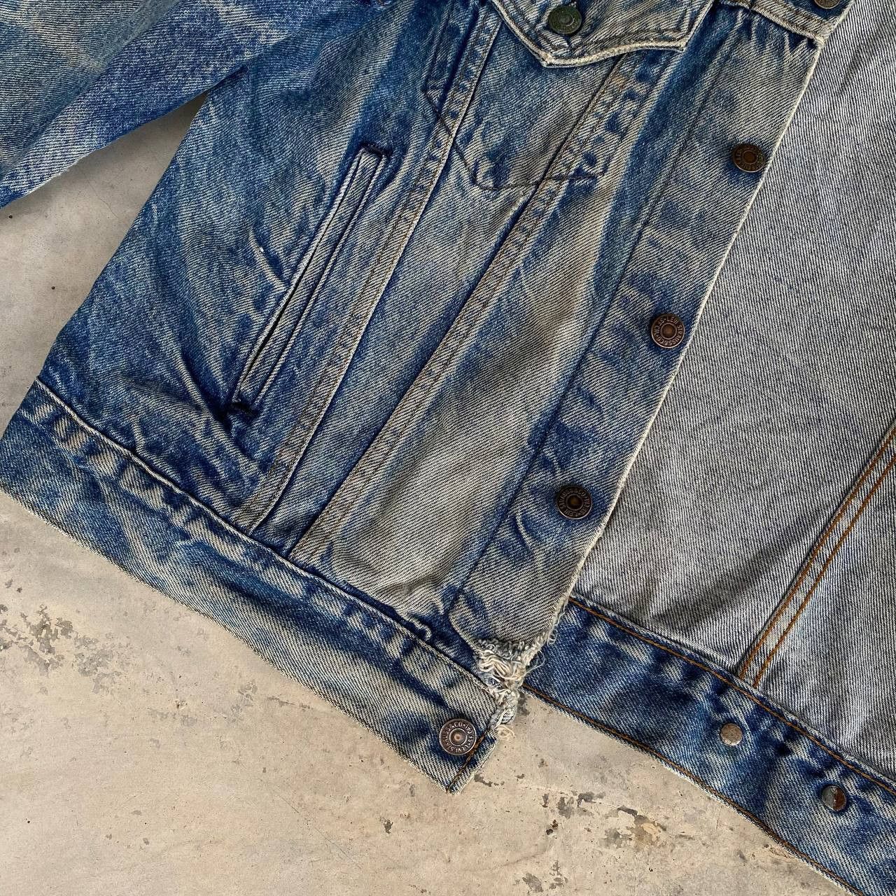 Levi's A BEAUTY PIECES LEVIS VINTAGE CRAZY FADED DISTRESSED DENIM Size US M / EU 48-50 / 2 - 7 Thumbnail