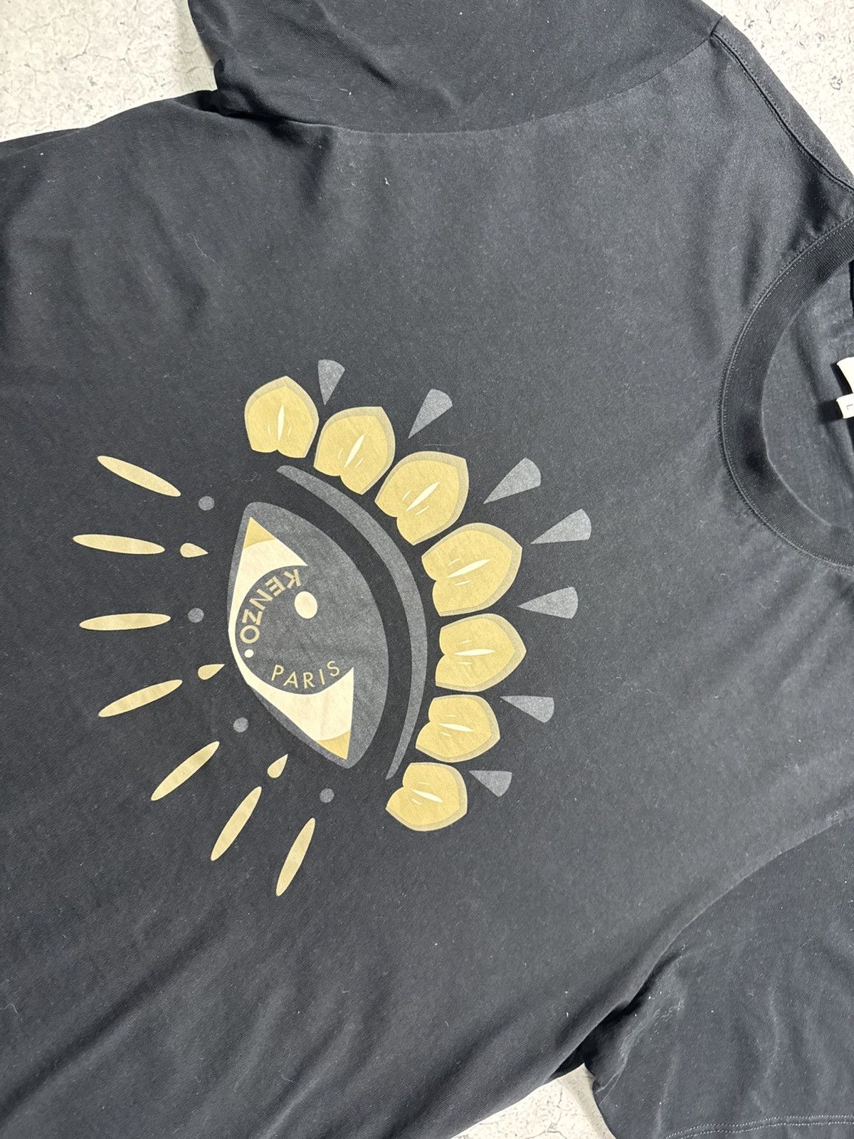 Kenzo Kenzo Paris Eye Big Logo Black T-Shirt Size L Size US L / EU 52-54 / 3 - 6 Thumbnail