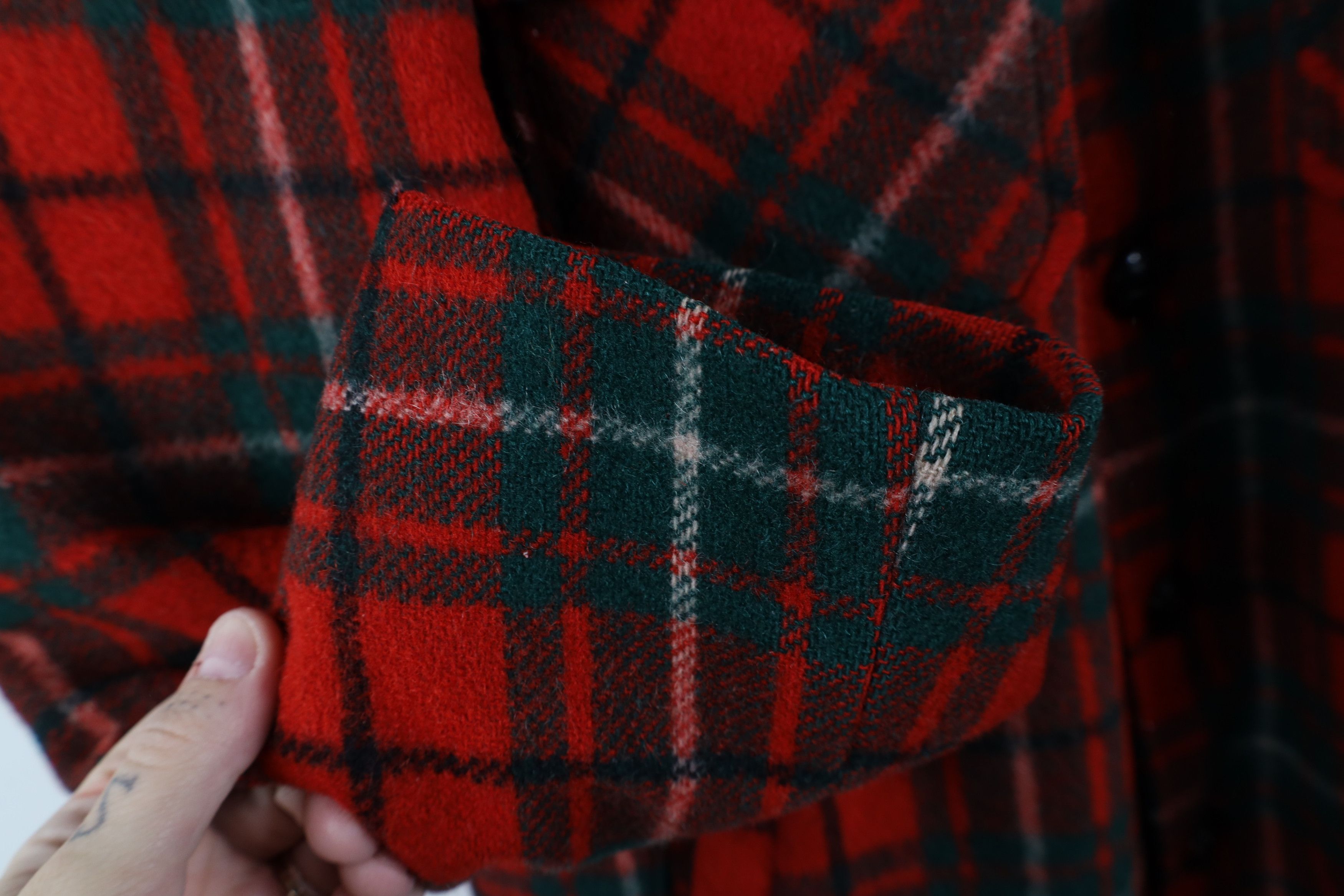 Vintage Vintage 70s Streetwear Lined Wool Button Jacket Plaid USA Size US XL / EU 56 / 4 - 8 Thumbnail