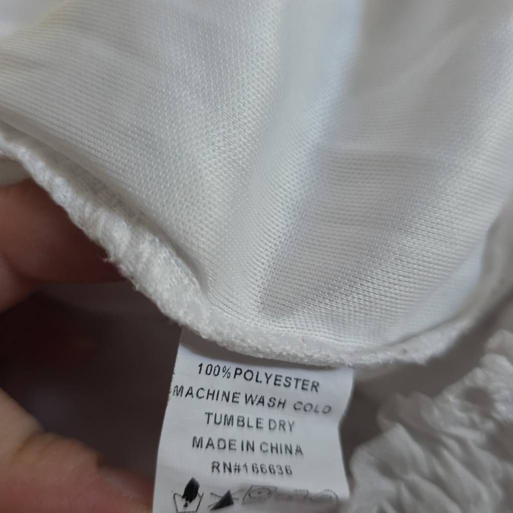 Anthropologie Kindred Women's Size Petite Large White Sheer Floral Embroid Size L / US 10 / IT 46 - 3 Thumbnail