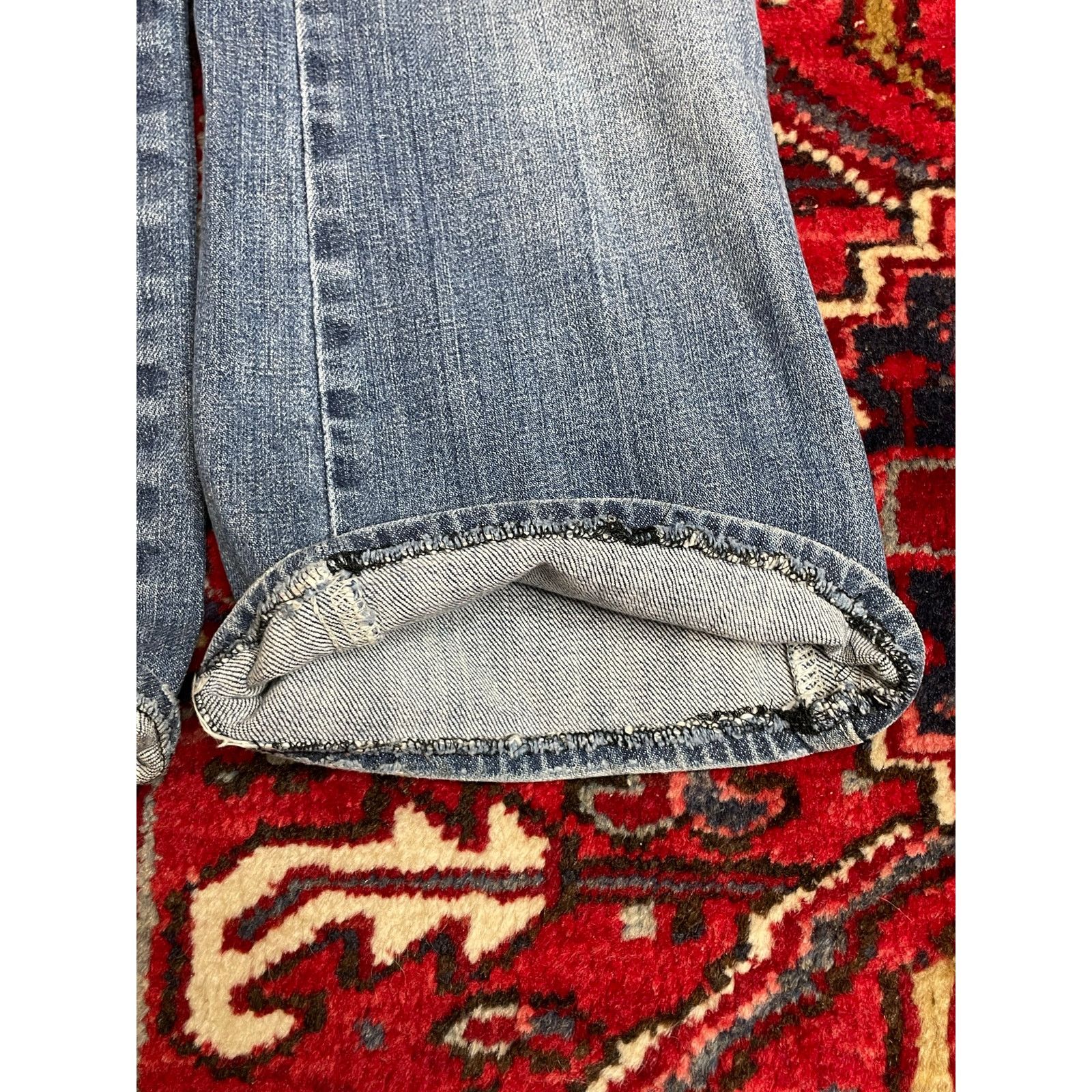 Vintage Vintage 7 For All Mankind A Pocket Jeans Womens Sz 30 Y2K Size 30" / US 8 / IT 44 - 8 Thumbnail
