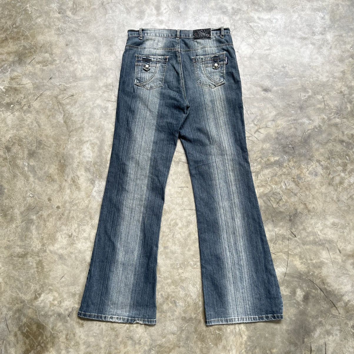 Tornado Mart 2000s Vidanli Tornado Mart Style Flared Jeans Size US 32 / EU 48 - 2 Thumbnail