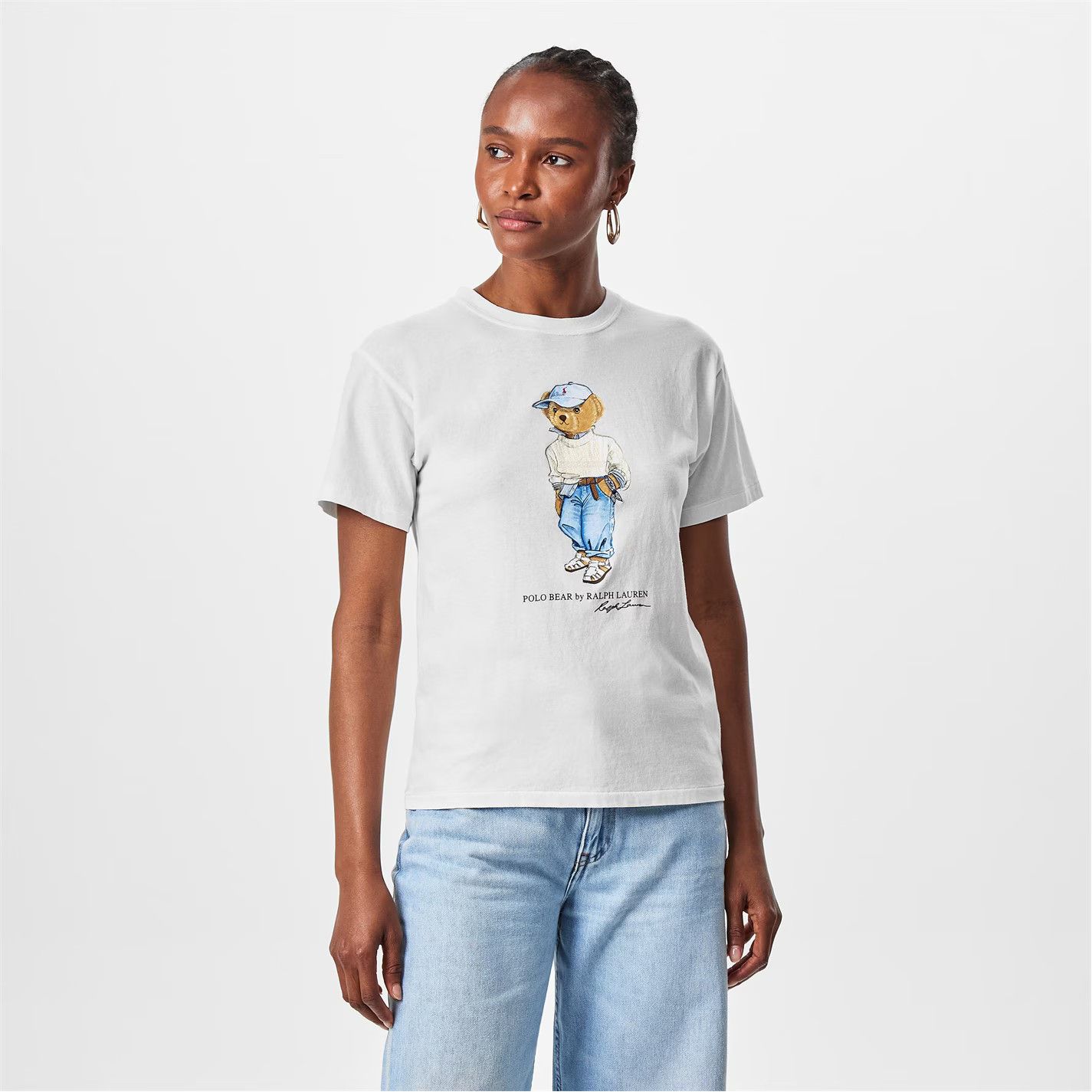 Polo Ralph Lauren o1g2r1mq1025 Bear T-Shirt in White Size XS / US 0-2 / IT 36-38 - 3 Thumbnail
