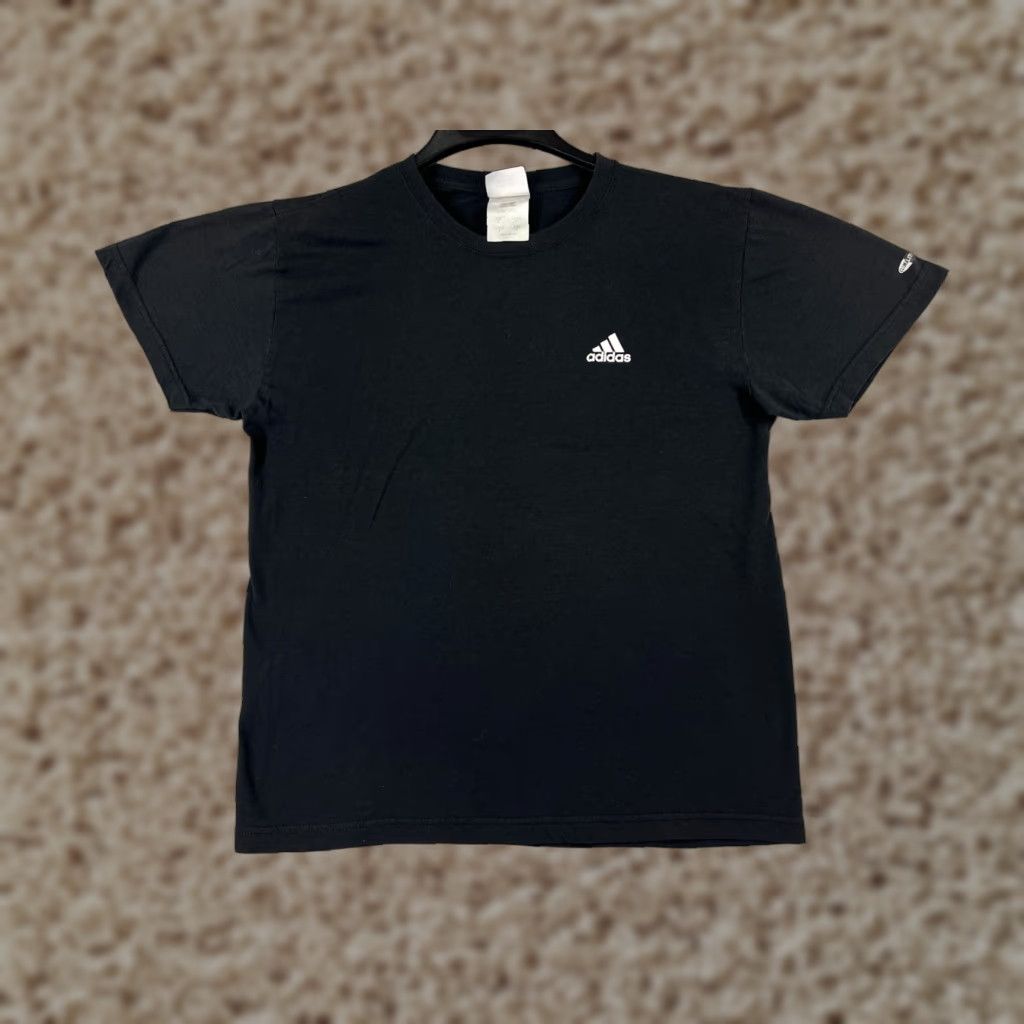 Adidas Adidas Shirt Mens Large Black Short Sleeve Crew Neck Logo Polyester T-Shirt Size US L / EU 52-54 / 3 - 1 Thumbnail