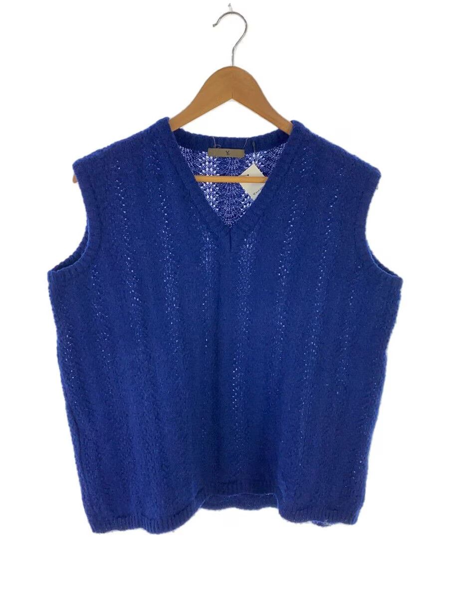 Y's × Yohji Yamamoto Open Stitch Pattern Wool Knit Sweater Vest Size US L / EU 52-54 / 3 - 1 Thumbnail