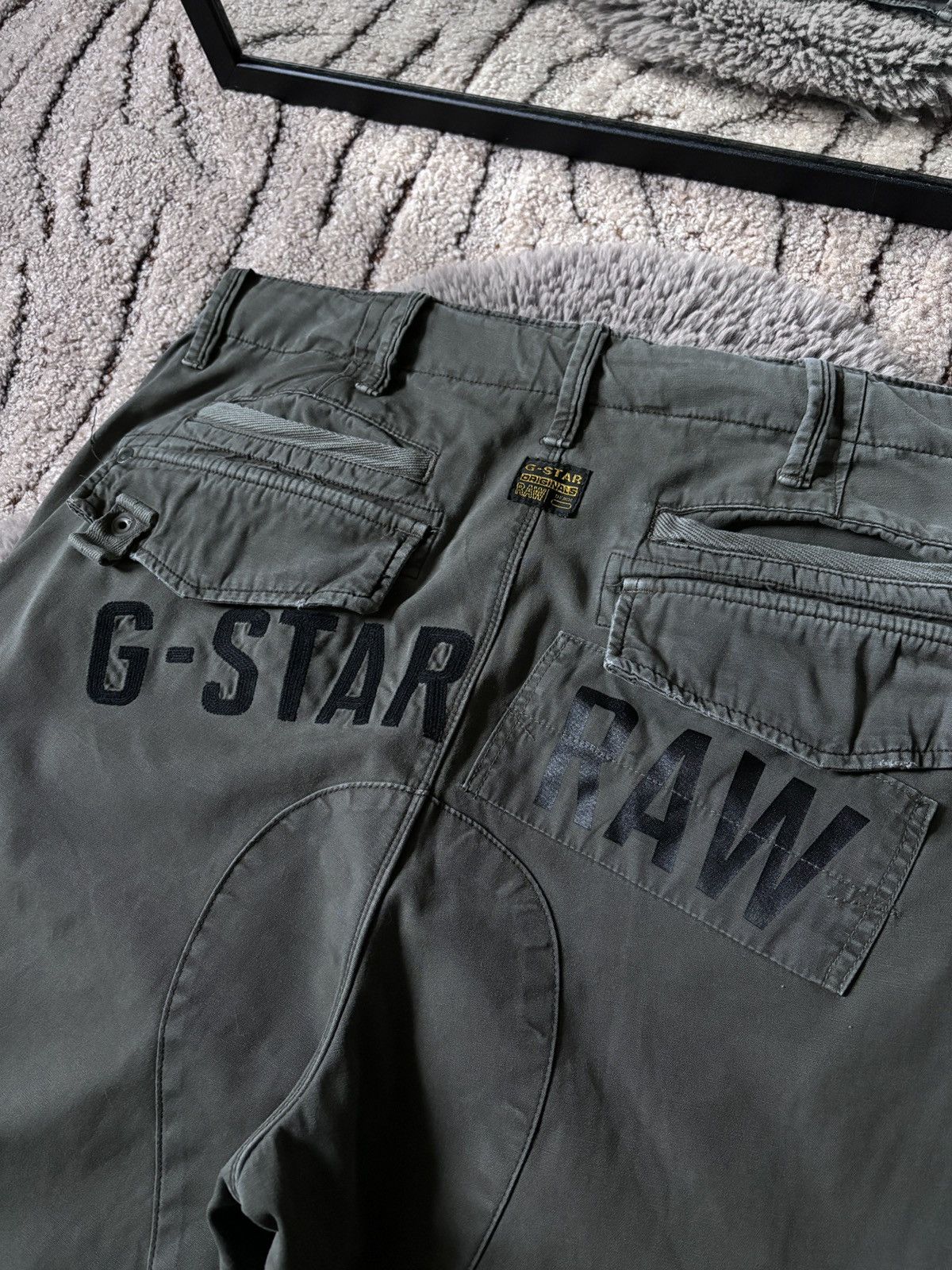 G-Star G-Star RAW Cargo Pants Military Strap Big Logo pants Size US 36 / EU 52 - 4 Thumbnail