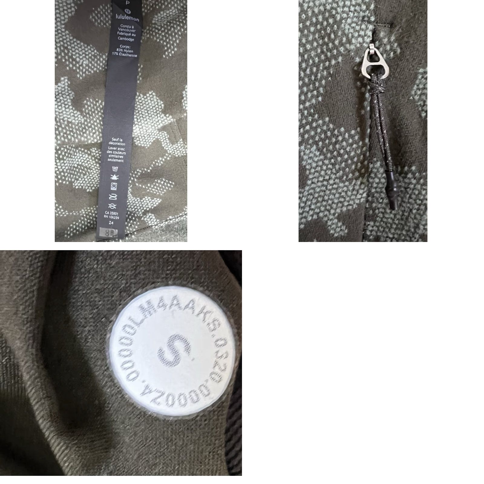 Lululemon Lululemon Hoodie Mens Small Green Campouflage Surge Warm Jacquard Sweatshirt Full Zip Running Size US S / EU 44-46 / 1 - 8 Thumbnail