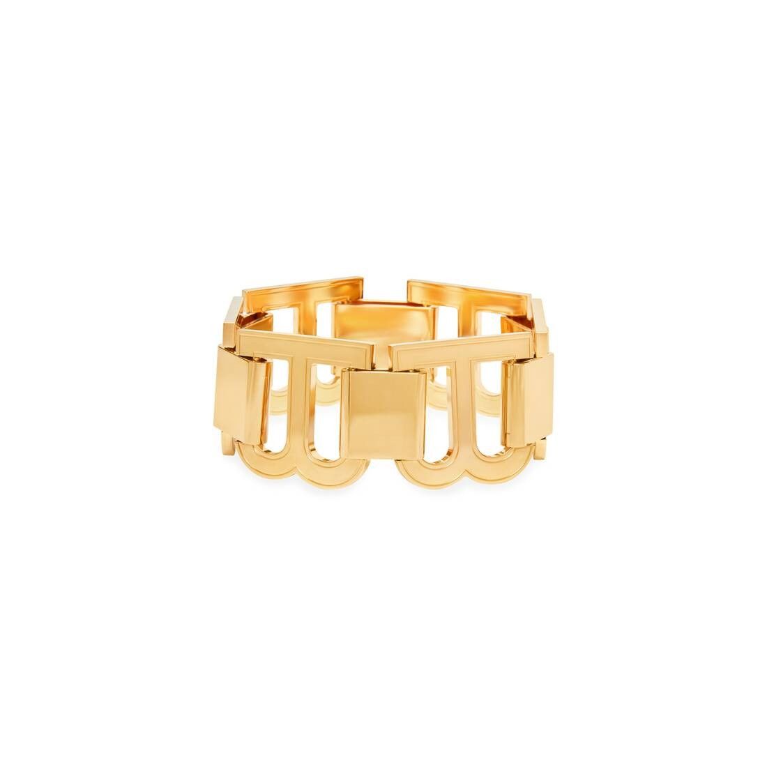 Balenciaga o1mt1gz0525 Size: OS / Hourglass XL Choker in Gold Size ONE SIZE - 1 Thumbnail
