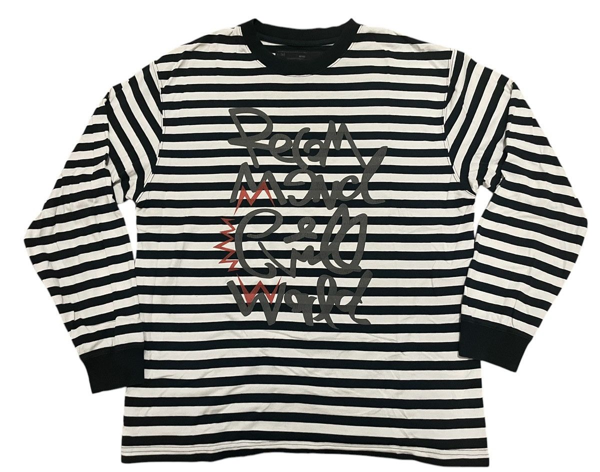 Designer × Number (N)ine × Vintage 🔥Rare🔥Vintage Numbernine L/S Tshirt Striped Design Size US M / EU 48-50 / 2 - 1 Thumbnail