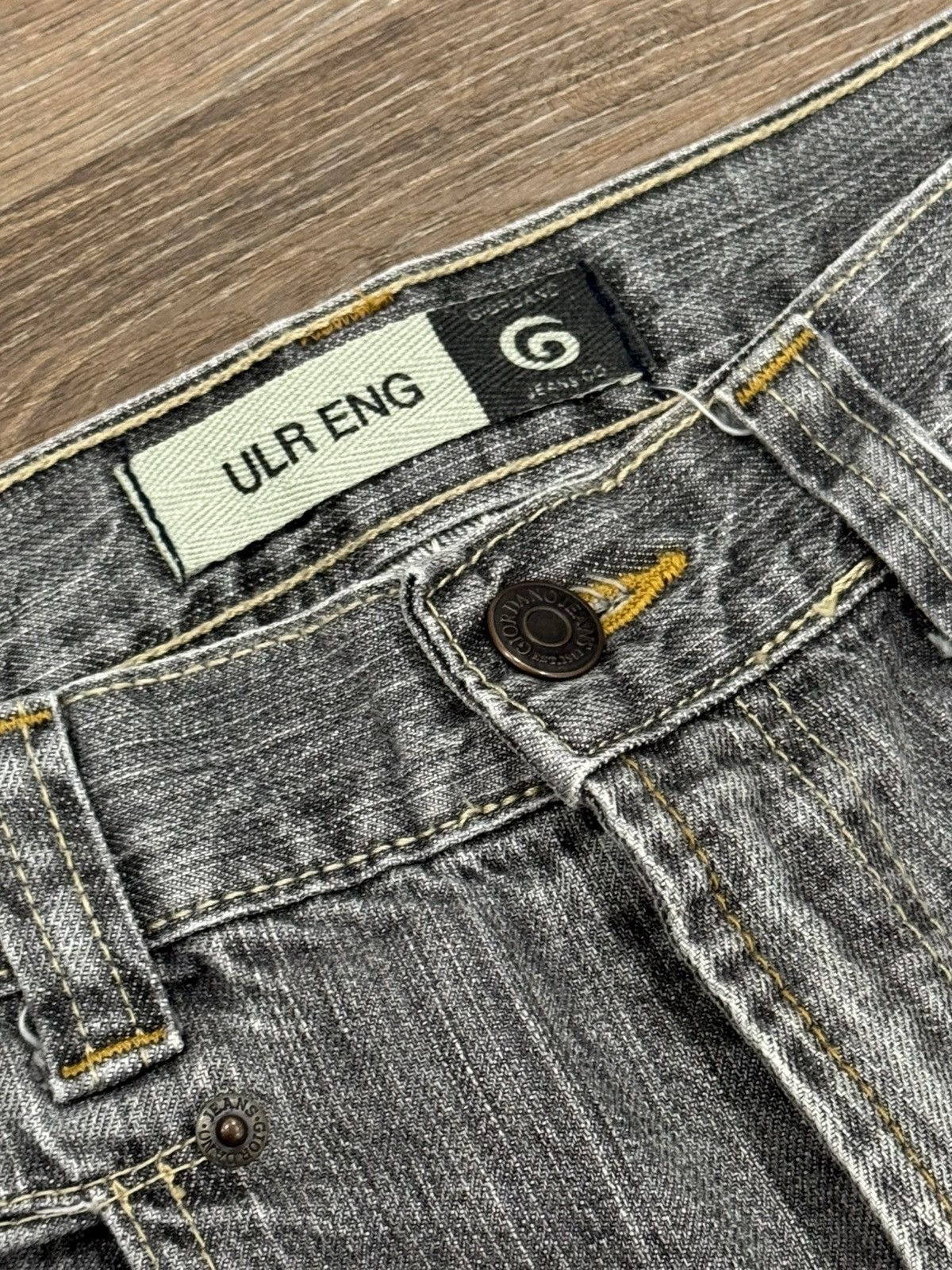 Giordano Vintage 90s Giordano Jeans Authentic Grey Wash Denim Size US 31 - 8 Thumbnail