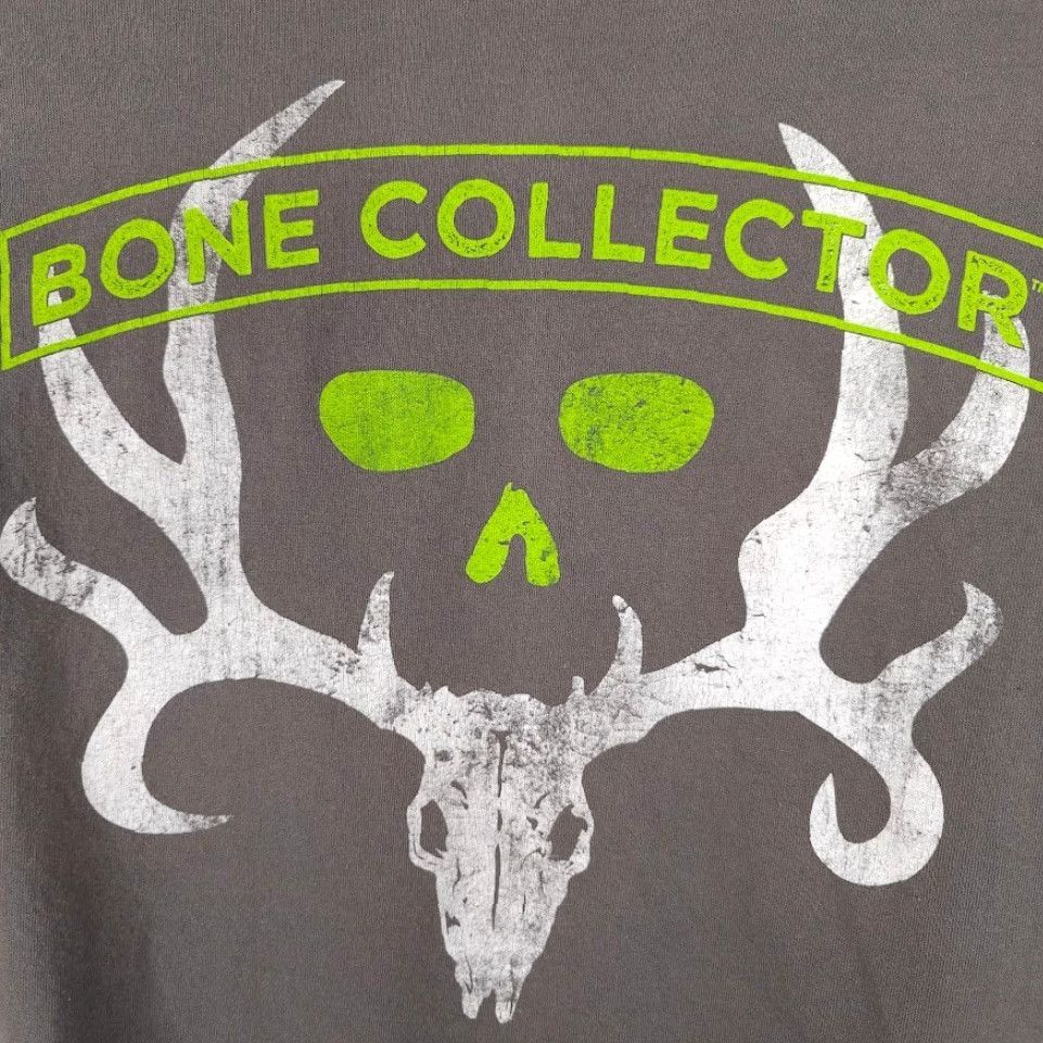 Bones Bone Collector Deer Hunting T-Shirt Mens Large Gray Long Sleeve Size US L / EU 52-54 / 3 - 5 Thumbnail